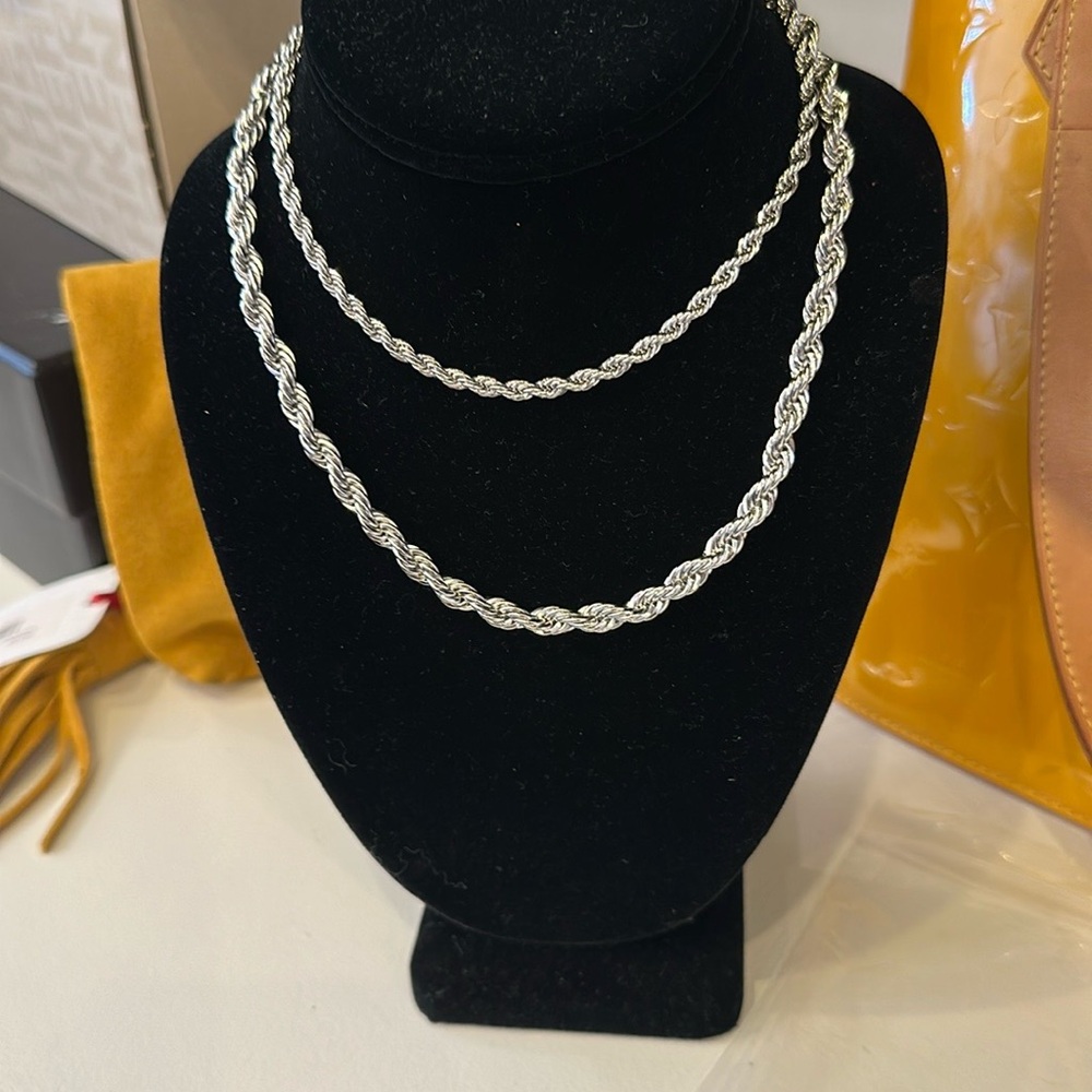 Timeless Silver Braided Necklace